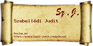 Szebellédi Judit névjegykártya