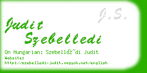 judit szebelledi business card